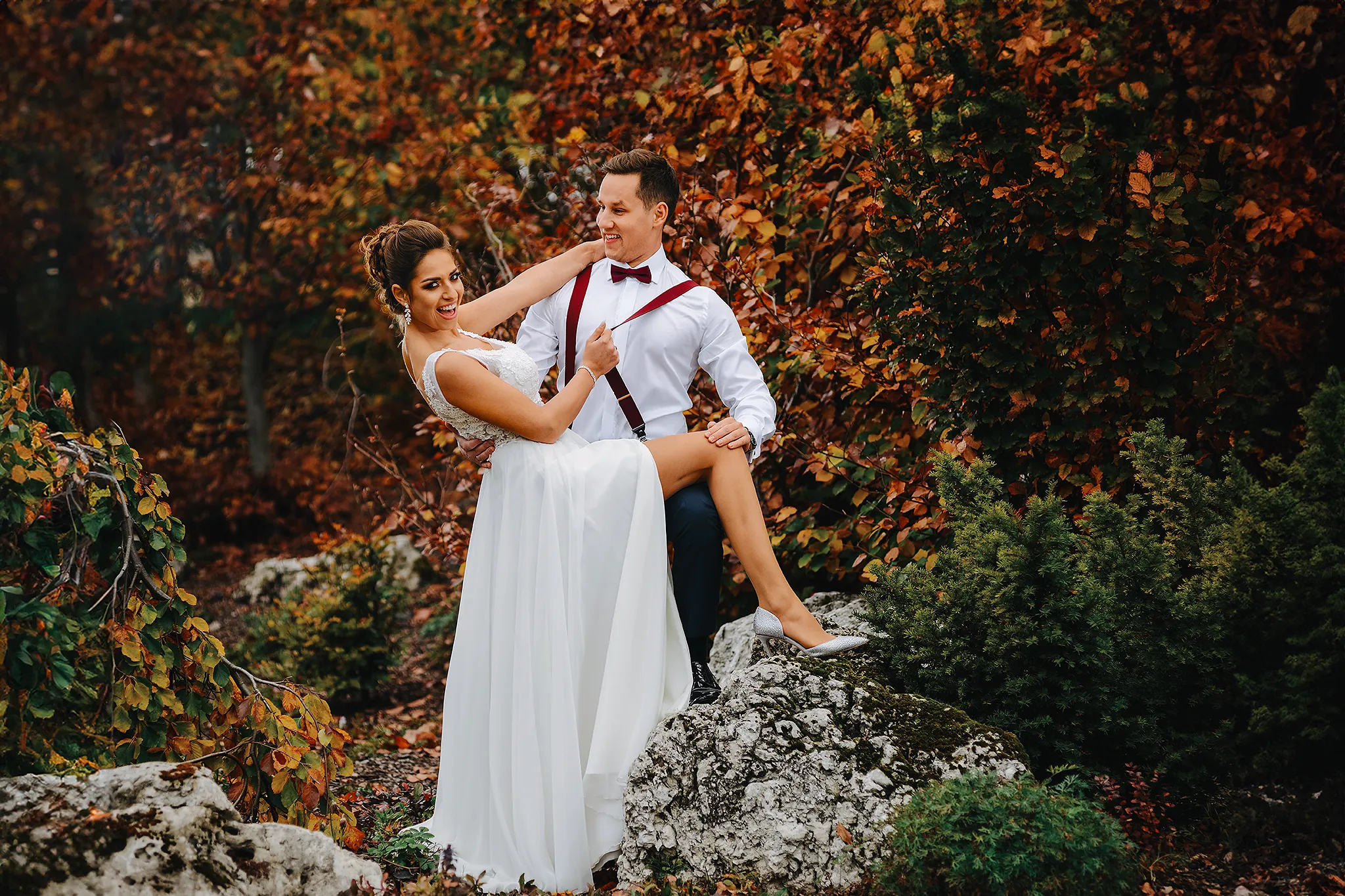 sesja slubna mlodej pary realizowana przez fotografa z Mikołowa