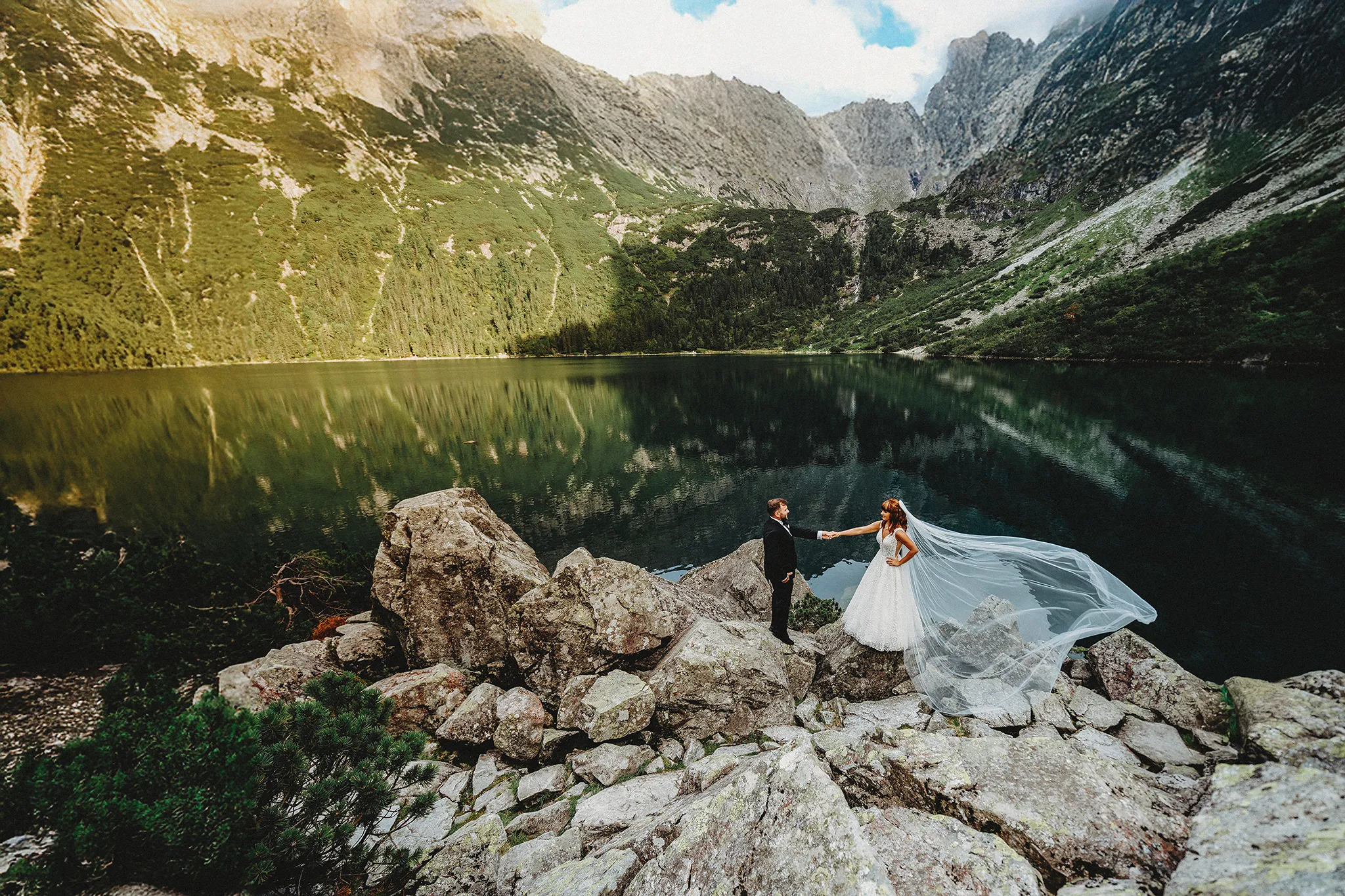 sesja slubna mlodej pary realizowana przez fotografa z Mikołowa